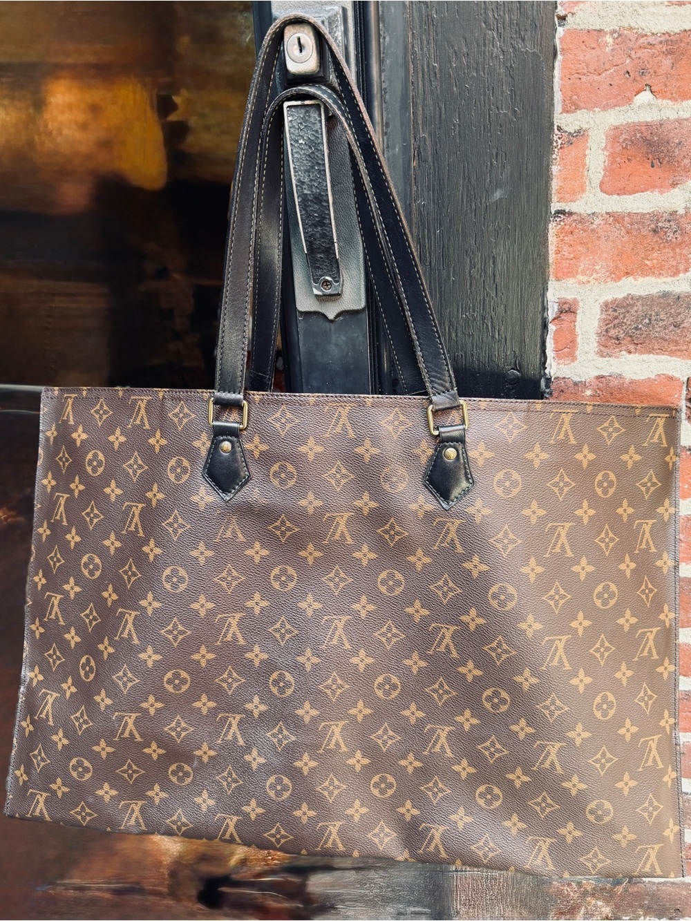Louis Vuitton All in mm monogram Brown Monogram Canvas Tote with Black Handles - Picture 7 of 9